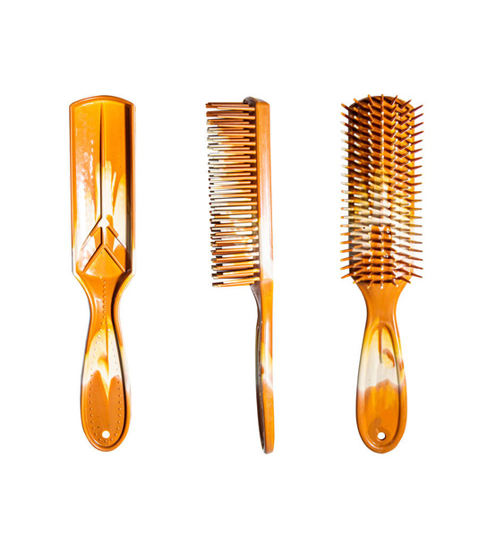 isolate of Hair beauty accessory comb keeps the hair tidy, not tangle. on white background Embedded with path For easy editing - Photo, Image