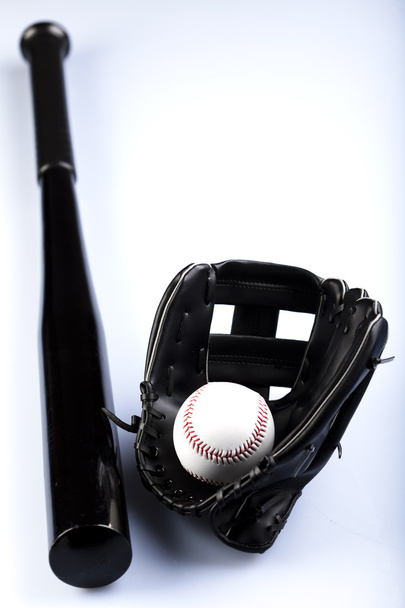 Leather glove with baseball - Foto, afbeelding