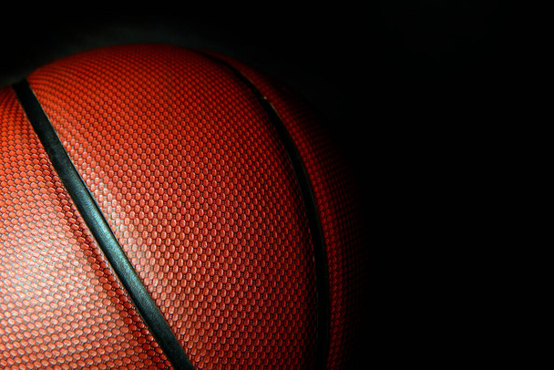 image of basketball dark background  - Φωτογραφία, εικόνα