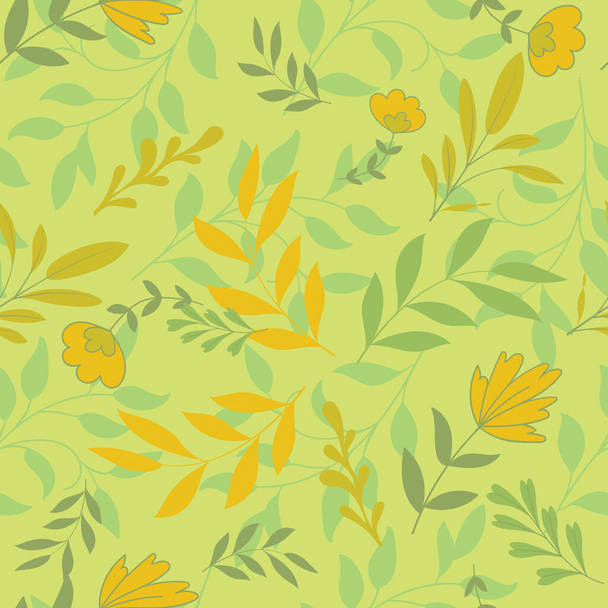 Elegant leaves vector seamless pattern - Vector, Image