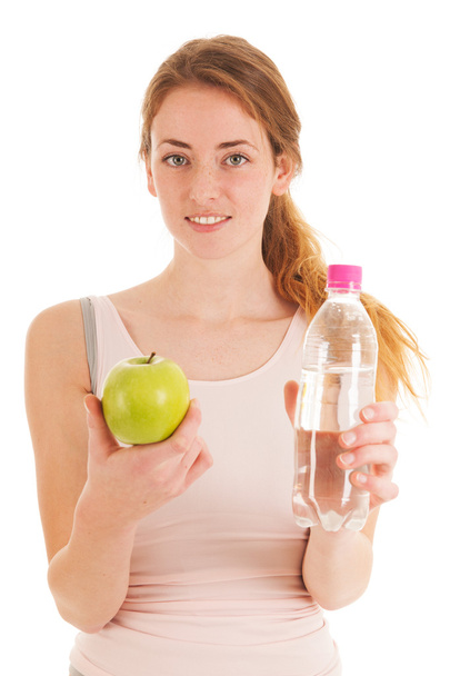 Fruit and water after work out - Photo, Image