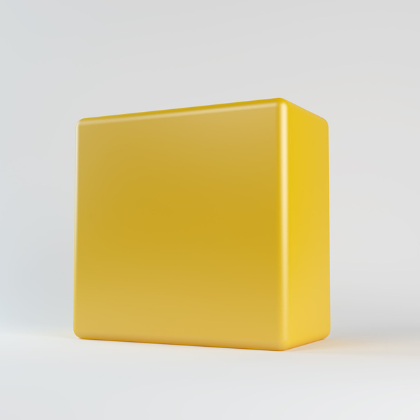 Yellow cube - Photo, Image