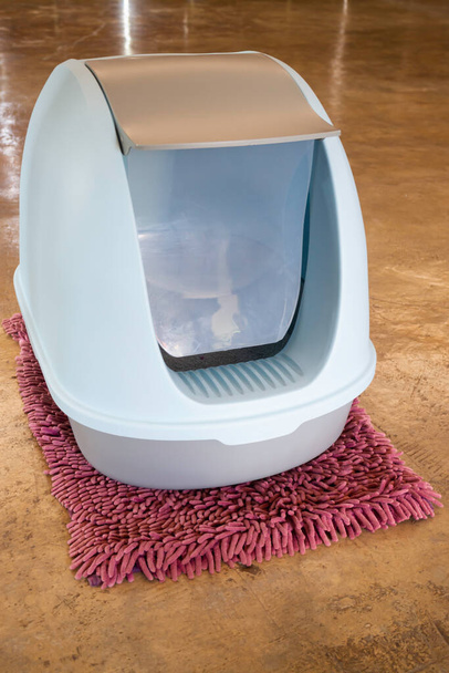 Cleaning cat litter box place, stock photo - Photo, Image