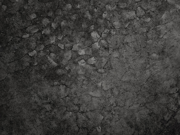 Donkere cementwand achtergrond in vintage stijl voor grafisch ontwerp of behang. Het patroon van de betonnen vloer is gerijpt in een retro concept. - Foto, afbeelding
