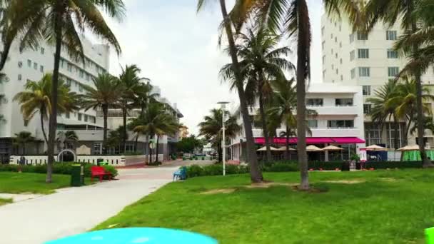 Hotels Miami Beach Ocean Drive 4k - Filmmaterial, Video