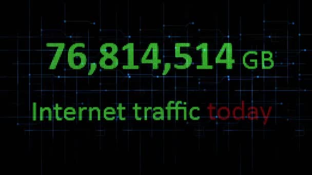 Internet-liikenne tänään GB - Materiaali, video