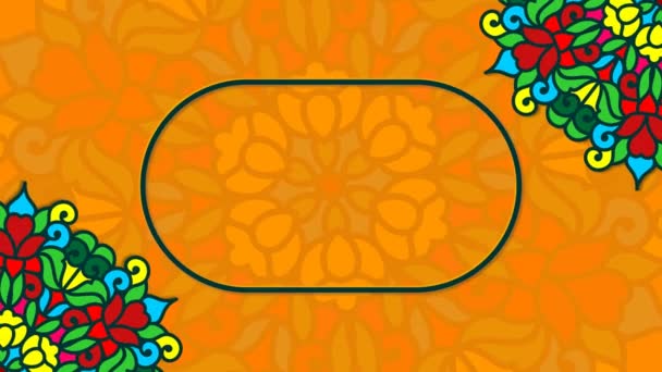 Traditioneel roterende kleurrijke mandala koninklijk ontwerp. Abstract Islamitische stijl traditionele bloemen ontwerp achtergrond. Mooi ontwerp voor bruiloft uitnodigingskaart. - Video