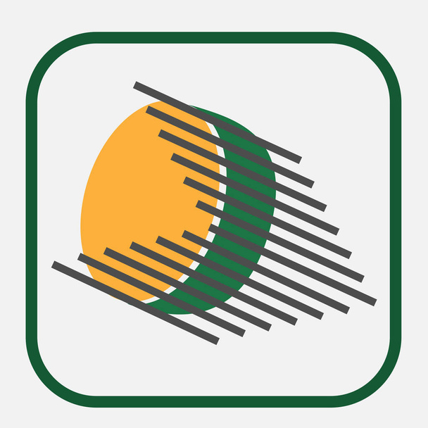 Soyut geometrik figür. Logo tasarımı. Uygulama Simgesi Şablonu - Vektör, Görsel