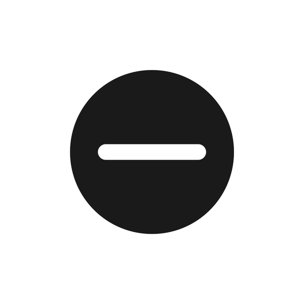 Mínusz ikon. Negatív szimbólum illusztráció honlap, app és UI design. A vektor kialakítása - Vektor, kép