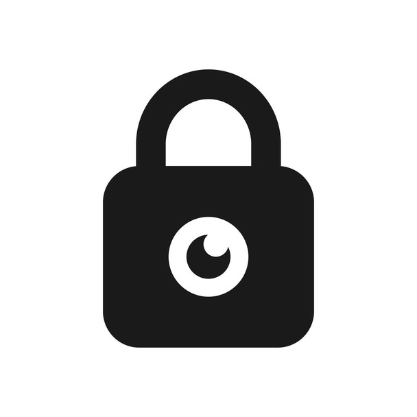 Векторна ікона. Ікона блокування. Символ безпеки та конфіденційності для веб-сайту, додатків та інтерфейсу дизайну - Вектор, зображення