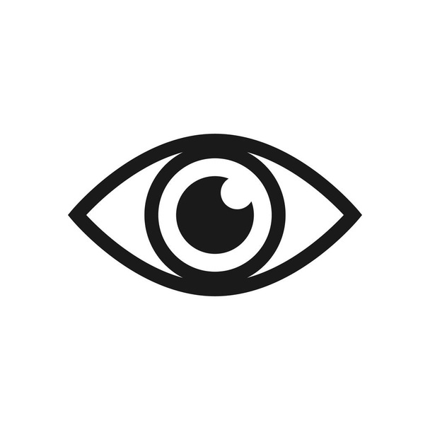 İnsan gözü ikonu. Mobil konsept ve web uygulamaları illüstrasyonu için ilaç elementi. Gözetleme sembolü. İzleme işareti - Vektör, Görsel