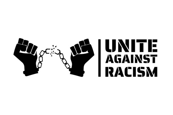 Black Lives Matter concept. Template for background, banner, poster with text inscription. Vector EPS10 illustration. - ベクター画像