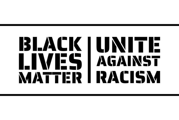 Black Lives Matter conceito. Modelo para fundo, banner, cartaz com inscrição de texto. Ilustração do Vector EPS10. - Vetor, Imagem