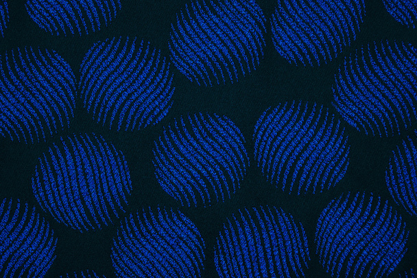 Materiaal in de blauwe cirkels, een textiel-achtergrond - Foto, afbeelding
