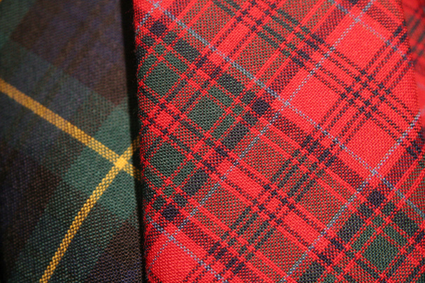 Close up of tartan fabric. - Photo, Image