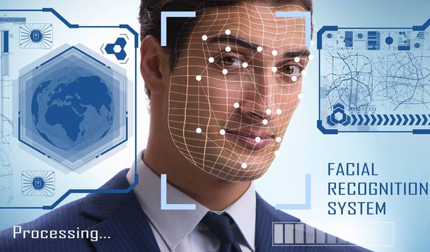 Concepto de software y hardware de reconocimiento facial
 - Foto, Imagen