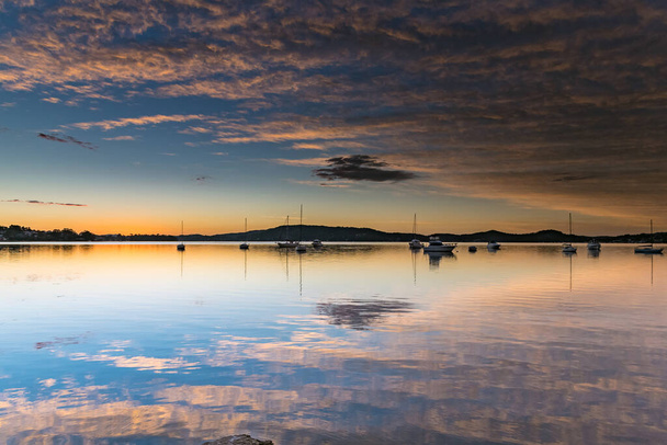 Waterscape from Koolewong Waterfront on the Central Coast, NSW, Australia. - 写真・画像