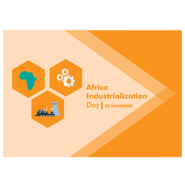 vector ilustración de África Día de la Industrialización Antecedentes. banner
. - Vector, imagen