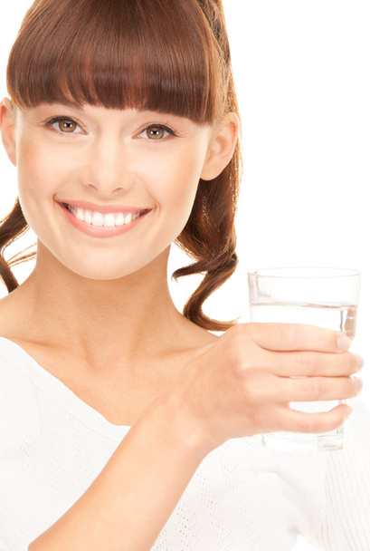 Woman with glass of water - Foto, Imagen