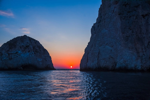 Amazing landscape in Greece at the sunset - Фото, изображение
