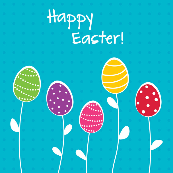 Bright Easter card - Vector, afbeelding