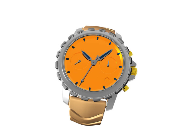 reloj de pulsera para hombre de oro con esfera
 - Foto, imagen