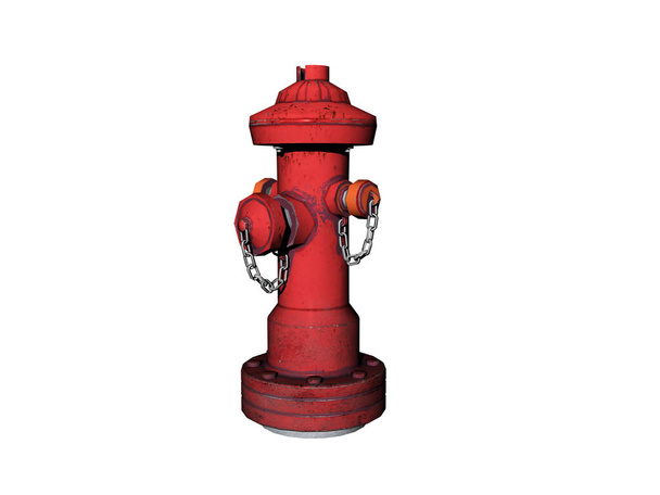 Červený požární hydrant na ulici - Fotografie, Obrázek