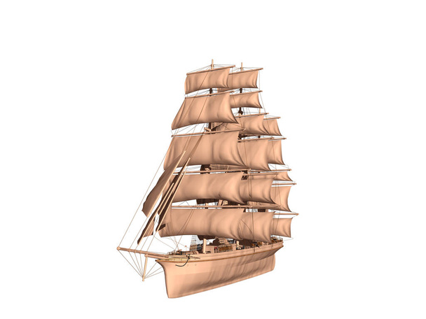 large sailing ship as a three-master - Photo, Image