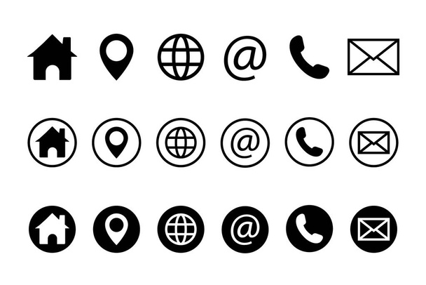 Web icon set. Website set icon vector. for computer and mobile - Vector, Image