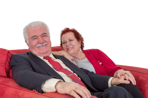 lächelnd glückliches attraktives Seniorenpaar - Foto, Bild