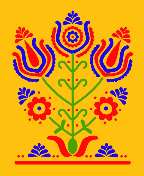 ウクライナとポーランドの伝統的な民俗装飾 » 人生の木". - 写真・画像
