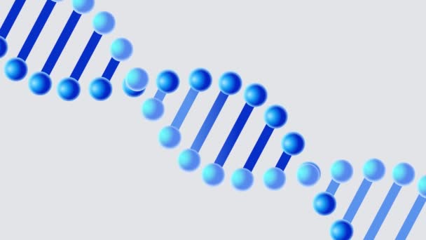 Animace DNA řetězce, 3D vykreslená smyčková animace rotační animace DNA řetězce - Záběry, video