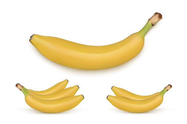 Banana isolated on white background. Vector illustration - Vector, imagen