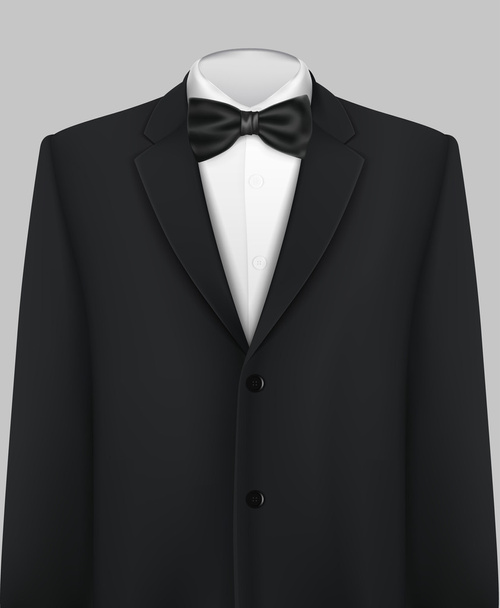 Tuxedo background with bow and tie - Φωτογραφία, εικόνα