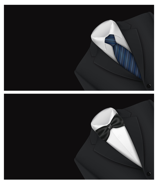Tuxedo background with bow and tie - Fotografie, Obrázek