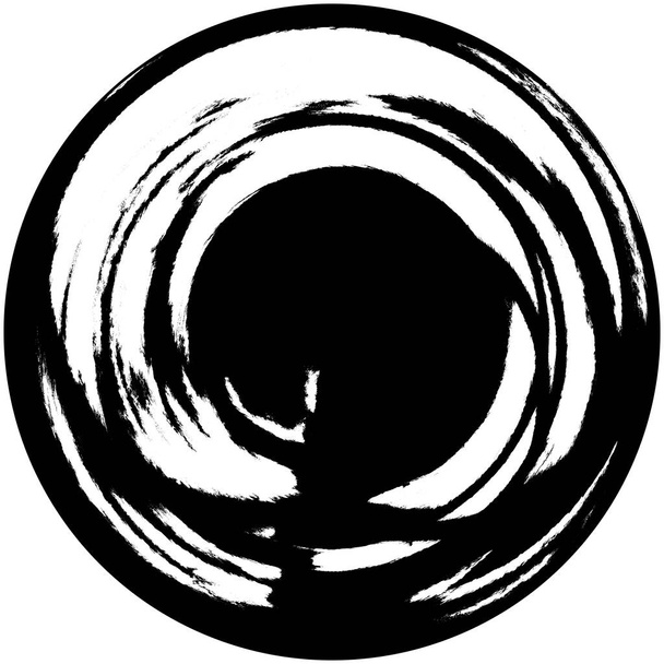 Αφηρημένη μελάνη. Δείγμα μαύρης βούρτσας Grunge. Σκούρο χρώμα Stroke Υφή απομονώνονται σε λευκό. Στοιχείο επικάλυψης - Φωτογραφία, εικόνα