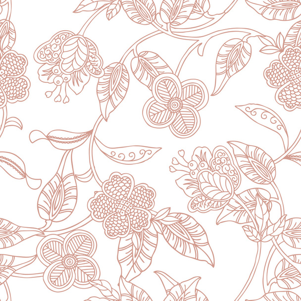 Elegance Seamless pattern with flowers carnations, - Вектор,изображение