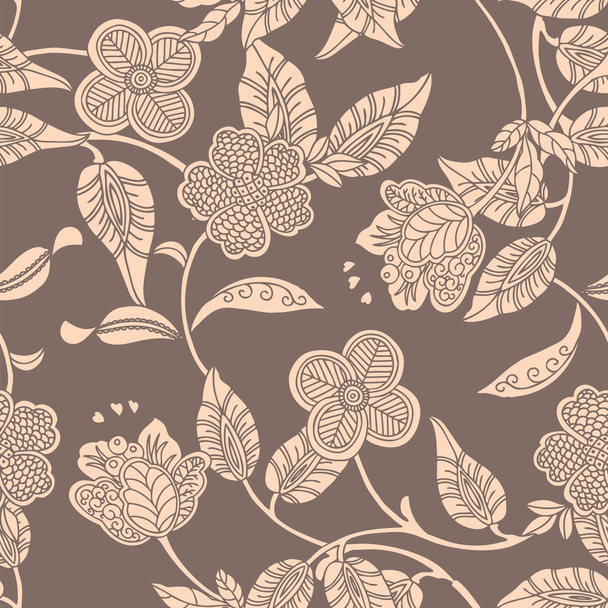 Elegance Seamless pattern with flowers carnations, - Vector, imagen