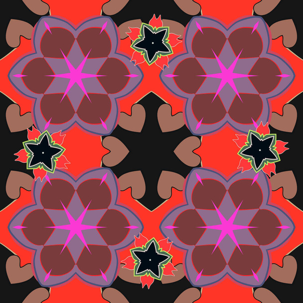 Vintage bloemsieraad. Abstract klassiek naadloos patroon - Vector, afbeelding