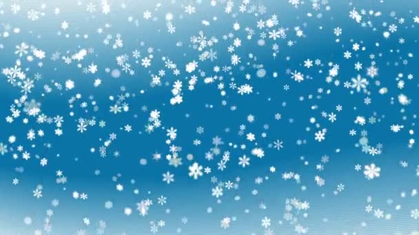 Blue abstract snowy background - Footage, Video