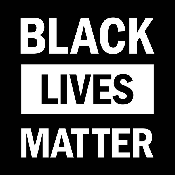 Black Lives Matter Illustration design - Vector, Imagen