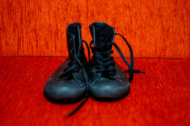 Old Black Leather Stylish Shoes, Vintage, Fashion - Photo, Image