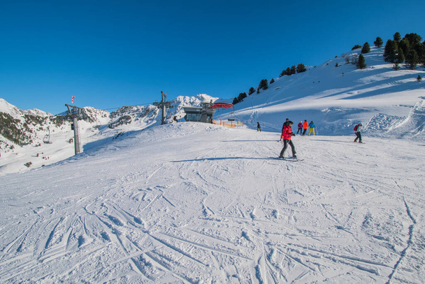 Stok narciarski na górze Acherkogel w Oetztal - Zdjęcie, obraz