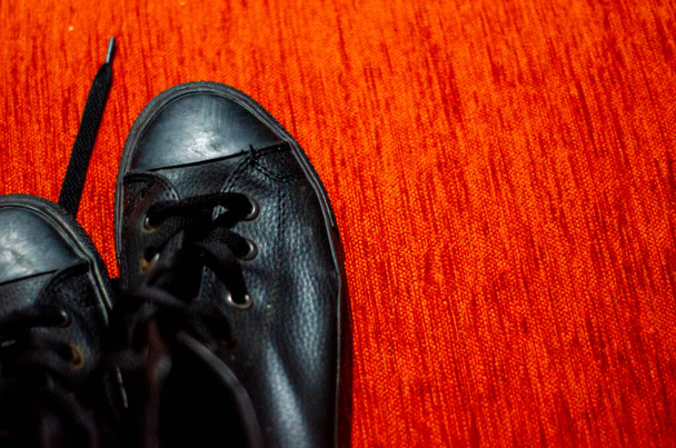 Old Black Leather Stylish Shoes, Vintage, Fashion - Photo, Image