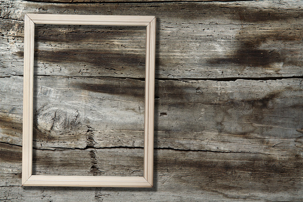 Frame on wooden background - Fotó, kép