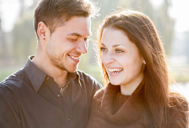 young couple laughing - 写真・画像