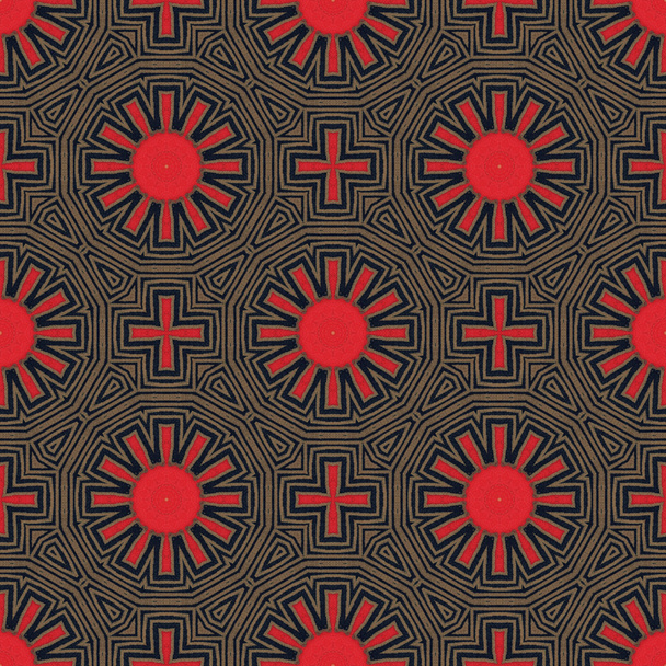 batik pattern and computer processing - Фото, изображение