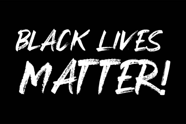 Citazione di Black Lives Matter disegnata a mano. Letteratura per poster, volantino, intestazione, social media
 - Vettoriali, immagini