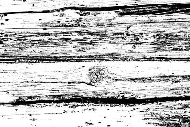 Old plank wooden wall background. The texture of old wood. Weathered piece of wood. - Photo, Image