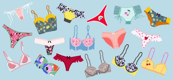 Collection lingerie Free Stock Vectors
